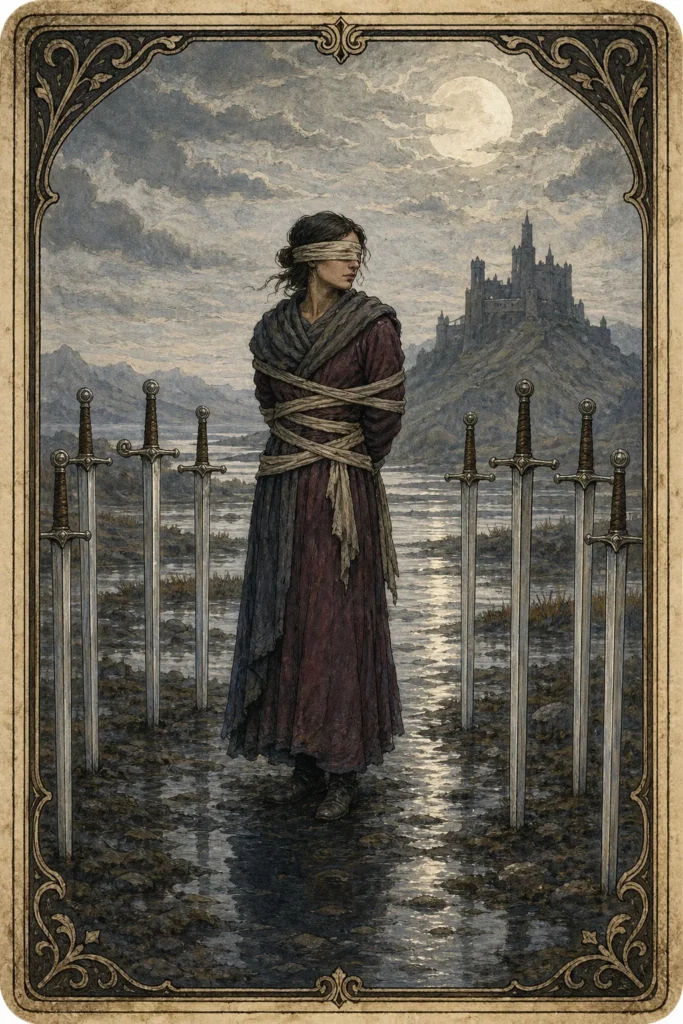 Eight of Swords Tarot Card