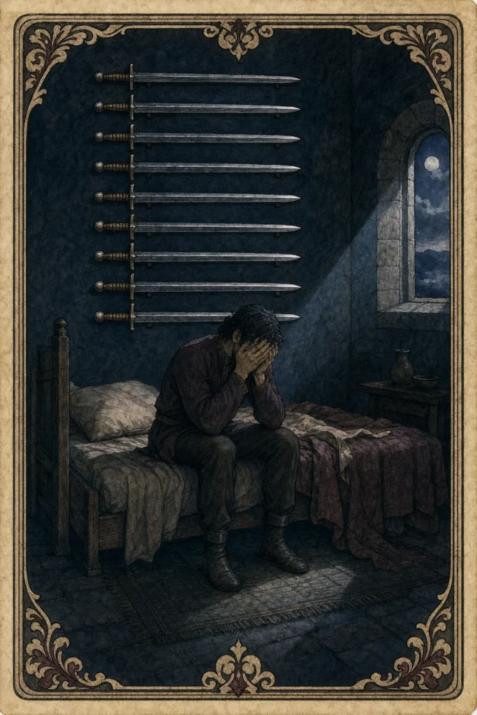 Nine of Swords Tarot Card