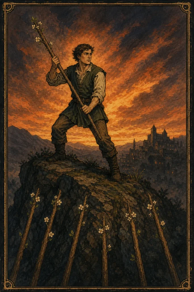 Seven of Wands Tarot Card
