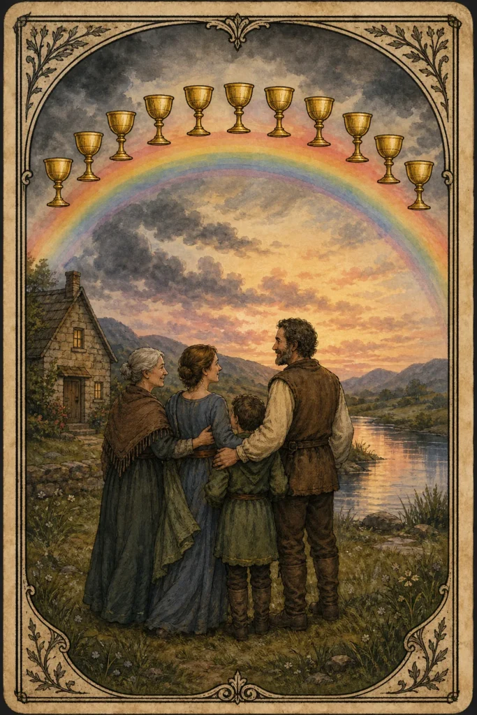 Ten of Cups Tarot Card