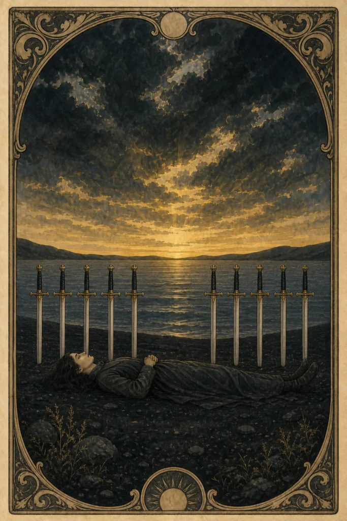 Ten of Swords Tarot Card